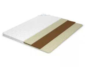 Тонкий матрас средней жесткости Lonax Cocos Dual Latex 9